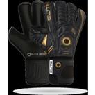 Black Real Goalkeeping Gloves Size 10