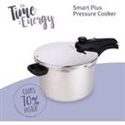 Smart Plus Induction Pressure Cooker Stainless Steel 6L, Cooks 70% Faster