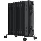 Electric Oil Filled Heater Radiator with Adjustable Thermostat 2.5kW