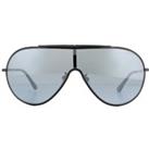 Shield Ruthenium Smoke Mirror Silver Sunglasses