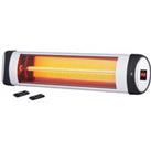 Electric Patio Heater Wall Mounted Outdoor Timer Remote Control 2.5kW