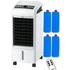 Portable Air Cooler Mobile Evaporative Cooling Fan Humidifier 4L
