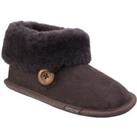 'Wotton' Leather Ladies Bootie Slippers