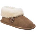 'Wotton' Leather Ladies Bootie Slippers