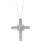 Forever Cross Necklace Sterling Silver