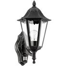 Navedo Clear Metal And Glass IP44 Outdoor Wall Light