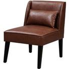 Marc Lounge Accent Chair, Reading Armchair Seat In Faux-Leather