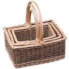 Wicker Set of 3 Lakeland Shopping Baskets