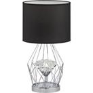 LED Table Lamp with Fabric Shade
