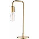 Rubens 1 Light Table Lamp Satin Brushed Gold Plate E27