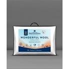 4 Pack Wonderful Wool Medium Support Back Side Sleeper Pillows