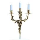 Louis Polished Brass Candle Wall Lamp