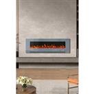 60inch Wall Mounted Electric Fireplace Grey