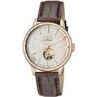 Mulberry Silver Dial Calfskin Leather Swiss Automatic Watch