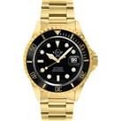 Liguria Black Dial Gold Bracelet Swiss Automatic Watch