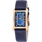 Luino Diamond 14605 Leather Blue Swiss Quartz Watch