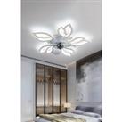 Modern Flower Shape Ceiling Fan Light