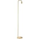 Down light Floor Lamp Brushed Brass Free Standing Metal Curved Over Head Reading