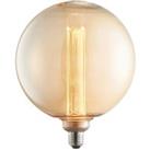 LED Filament Lamp Bulb Amber Glass 2.8W LED E27 Warm White Globe Bulb