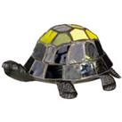 Table Lamp Turtle Tortoise Battery Tiffany Shell Integrated LED Vintage Bronze