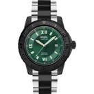 Seacloud Swiss Automatic Green Dial Stainless Steel Black PVD Watch