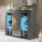 Sideboard 97cm Modern Display Cabinet Cupboard TV Stand