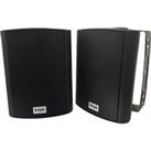 Outdoor Rated Active Bluetooth Wall Speakers - 120W 5.25 IP56 - Black Wireless