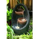 Outdoor Creative Egg Shape Water Feature Fountain