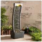 Garden Water Feature, Large Outdoor Curved Water Fountain