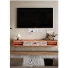 Wall Mounted Floating TV Cabinet Floating Shelves with Drawer