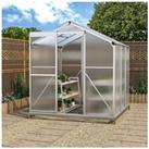 Aluminium Hobby Greenhouse with Base and Window Opening