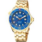 Swiss Automatic Hudson Yards blue dial Gold watch
