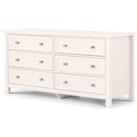 Premier Surf White 6 Drawers Wide Chest