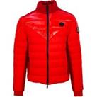 Plain Quilted Red Jacket