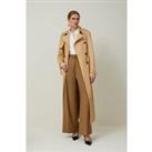 Petite Tailored Classic Belted Trench Coat