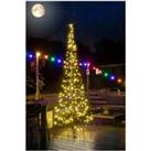 All Surface Outdoor Christmas Tree with Twinkling Lights - 3M 320 LED lights create a beautifully illuminated Christmas tree