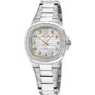 Potente Lady White MOP dial, 316L Stainless Steel Diamond Swiss Quartz Watch