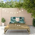 2 Piece Garden Lounge Set Impregnated Wood Pine