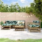 7 Piece Garden Lounge Set Impregnated Wood Pine