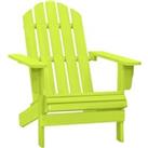 Garden Adirondack Chair Solid Fir Wood Green