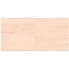 Table Top 120x60x(2-6) cm Untreated Solid Wood Live Edge