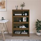 Book Cabinet Honey Brown 80x35x126 cm Solid Wood Pine