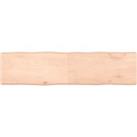 Table Top 160x40x(2-6) cm Untreated Solid Wood Live Edge
