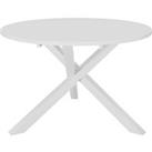 Dining Table White 120x75 cm MDF