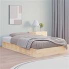 Bed Frame 90x200 cm Solid Wood