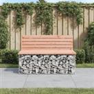 Garden Bench Gabion Design 103x70x65 cm Solid Wood Douglas