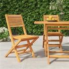 Folding Garden Chairs 2 pcs 47x62x90 cm Solid Wood Teak