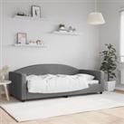 Day Bed Dark Grey 90x190 cm Fabric