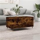 Coffee Table Smoked Oak 90x44.5x45 cm Engineered Wood