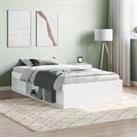 Bed Frame White 100x200 cm